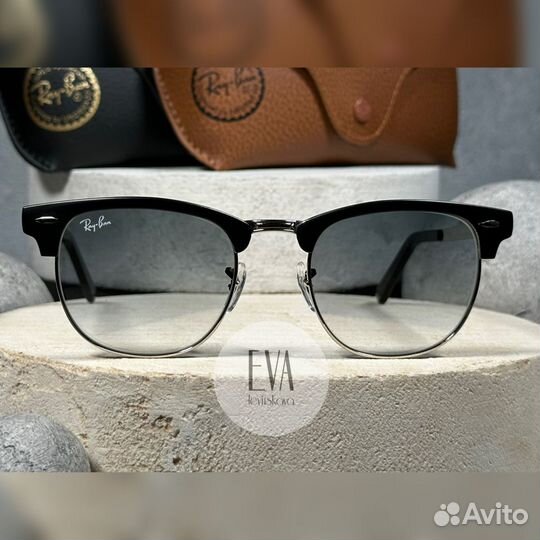 Очки Ray Ban Clubmaster Metal 3716 9004/71