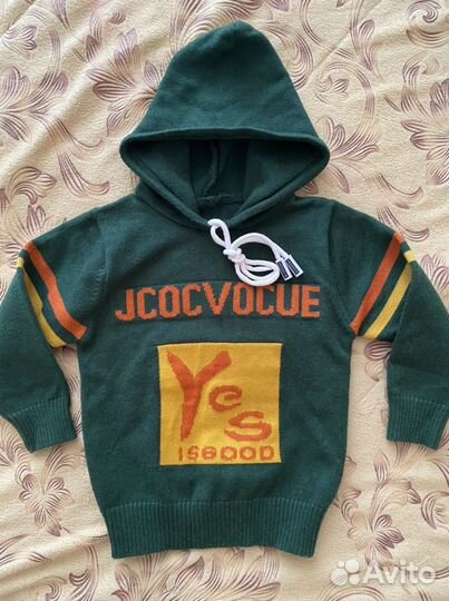 68-74 детская кофта худи с капюшоном