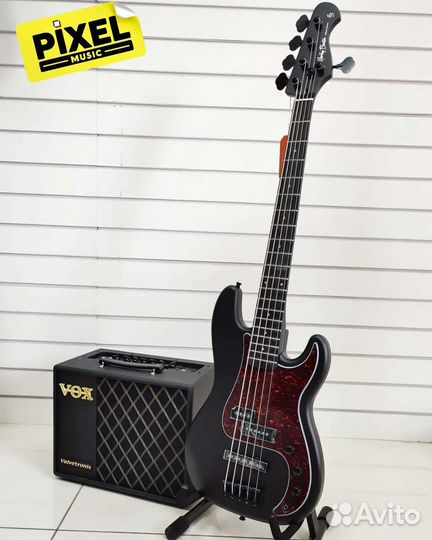 Бас гитара Harley Benton PJ-5 SBK Deluxe Series