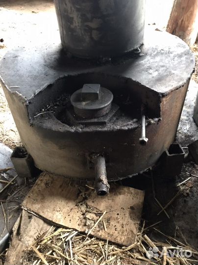 Печь на отработке с водяным контуром