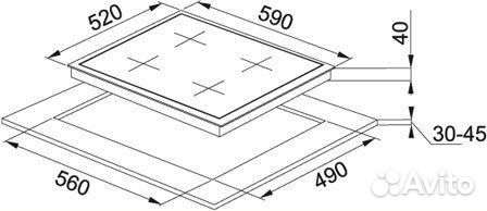 Варочная панель franke fhgs 604 4G BK C Новая