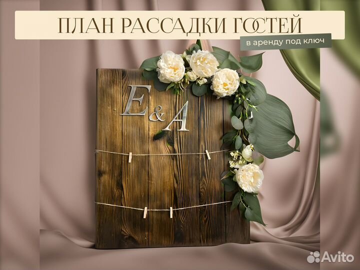 План рассадки гостей в аренду