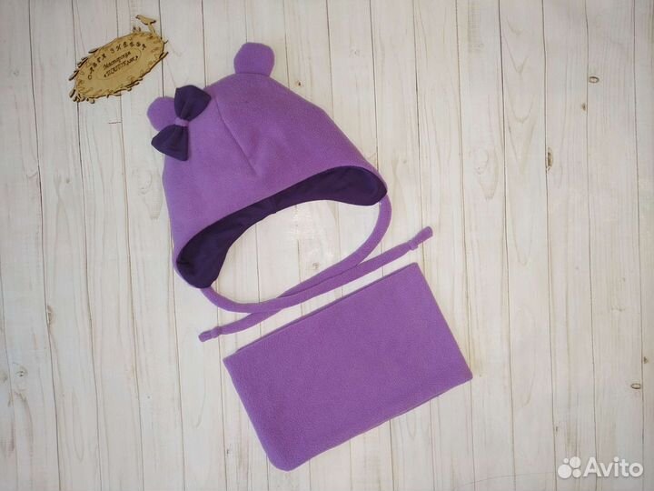 Шапка и снуд для девочки