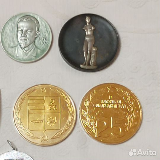 Памятные настольные медали СССР и др