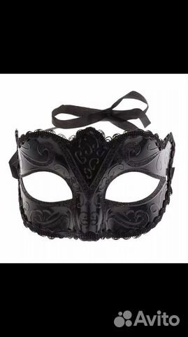 Маска на глаза пластиковая карнавальная маскарадна