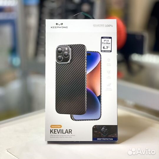 Чехол kzdoo Kevlar для iPhone 15 Pro Max