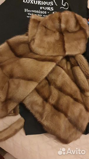 Шуба норковая цвет соболь