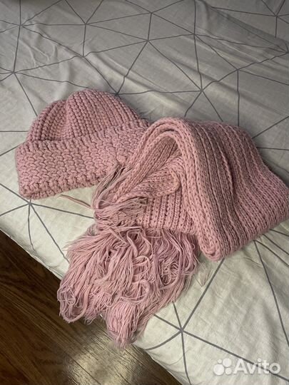 Шапка и шарф женские