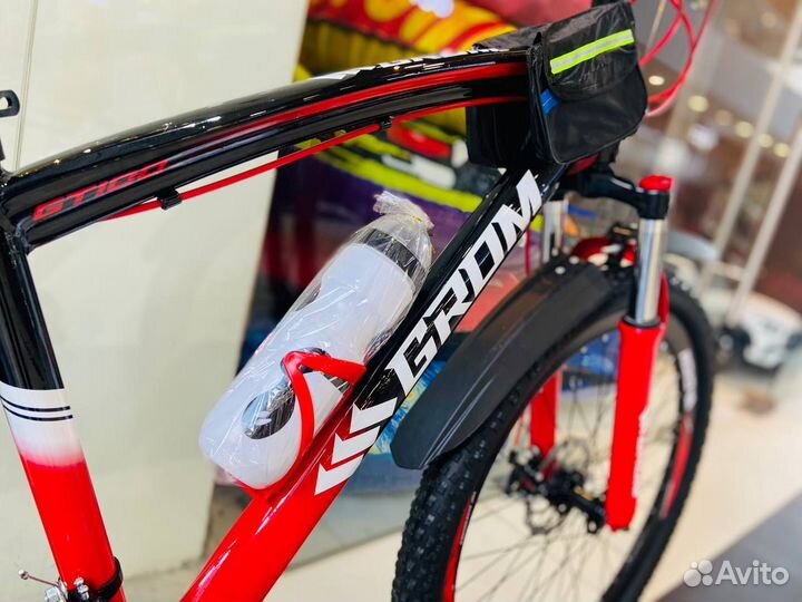 Велосипед горный скоростной grom GT130 26'' черный