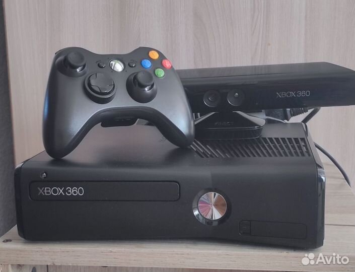 Xbox 360 S прошитый freeboot+kinect+джостик
