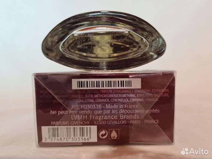 Туалетная вода Givenchy pour homme 100 ml