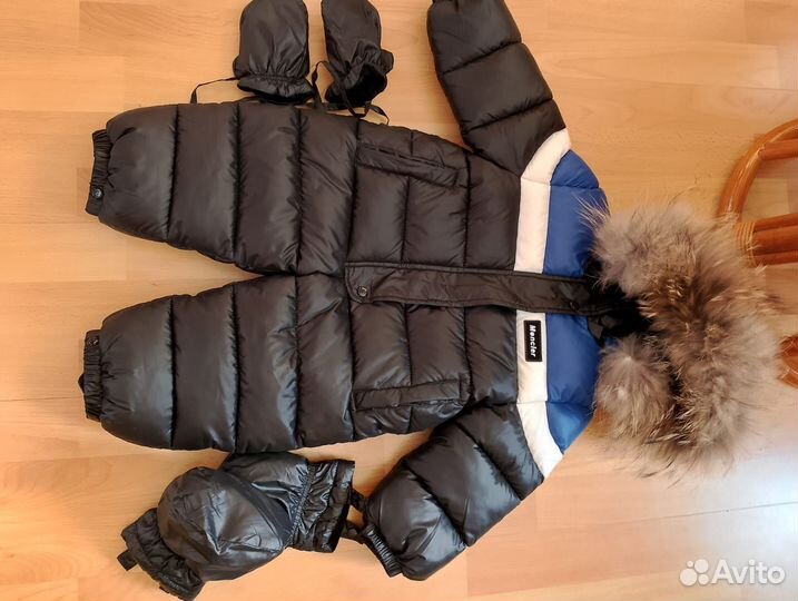 Зимний теплый комбинезон 62