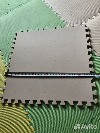 Детский игровой коврик пазл большой