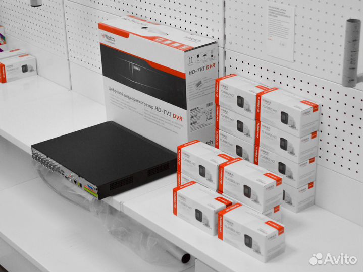 Камеры видеонаблюдения уличные 5Mpx и регистратор