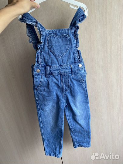 Джинсовый комбинезон для девочки 86
