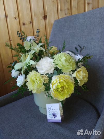 Букет из стабилизированных цветов