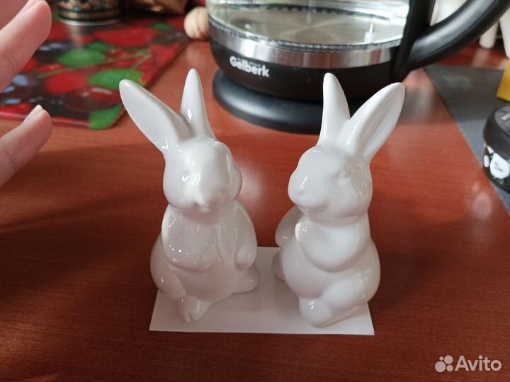 Набор солонок для специй пасхальные кролики зайцы
