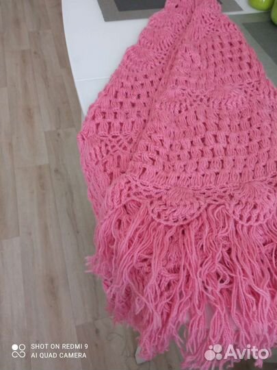 Платок шаль вязаная