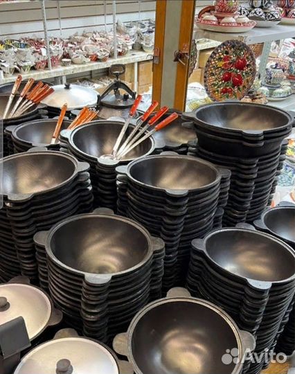 Казан чугунный узбекский