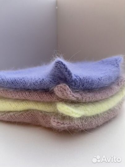 Шапка вязаная с ушками