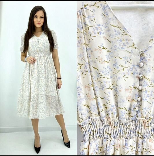 Платье летнее шифон 42-46