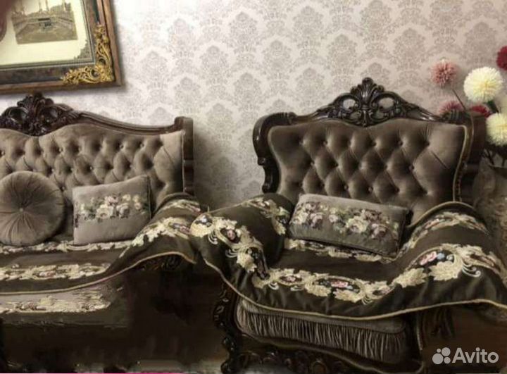 Сидушки покрывала на диван 3ка Эмираты бархат