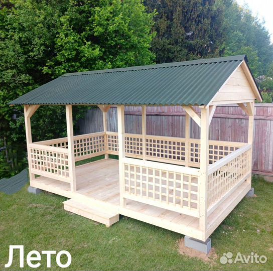 Беседка для дачи 3х5