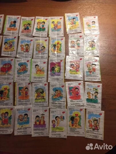 Вкладыши от жвачек love is