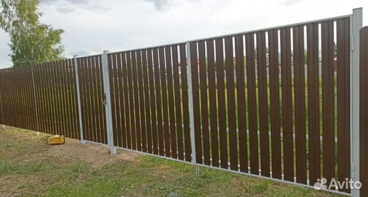 Забор из евроштакетника под ключ под ключ