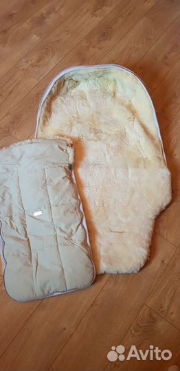 Меховой конверт в коляску