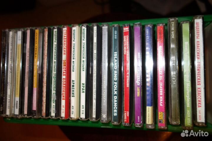 Бокс для CD дисков с дисками(20 штук)