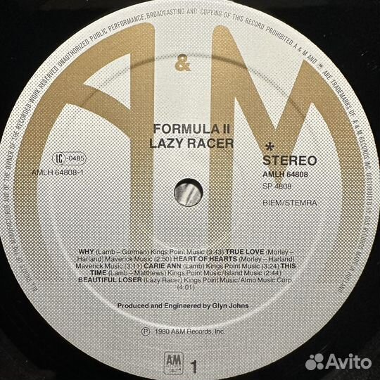 Lazy Racer – Formula II (Голландия 1980г.)