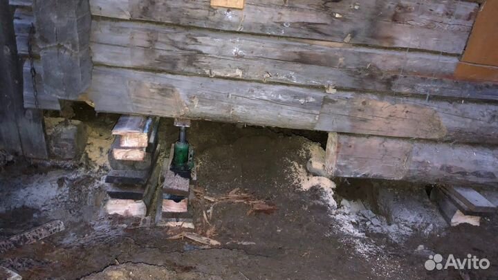 Замена венцов. Подъем домов. Ремонт