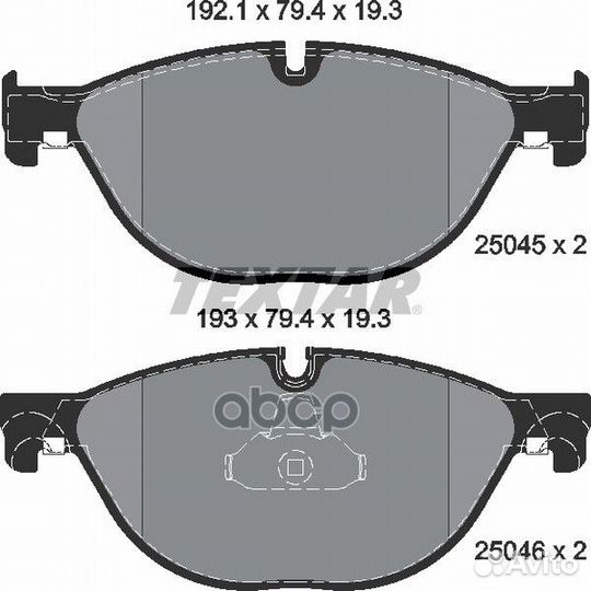 Колодки перед F01 - F02 34116851269 2504501 Textar