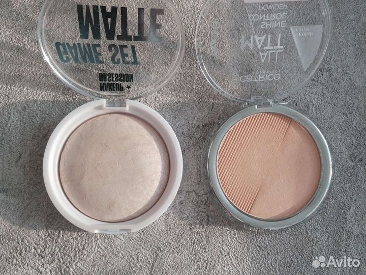 Пудра компактная фиксирующая, матирующая