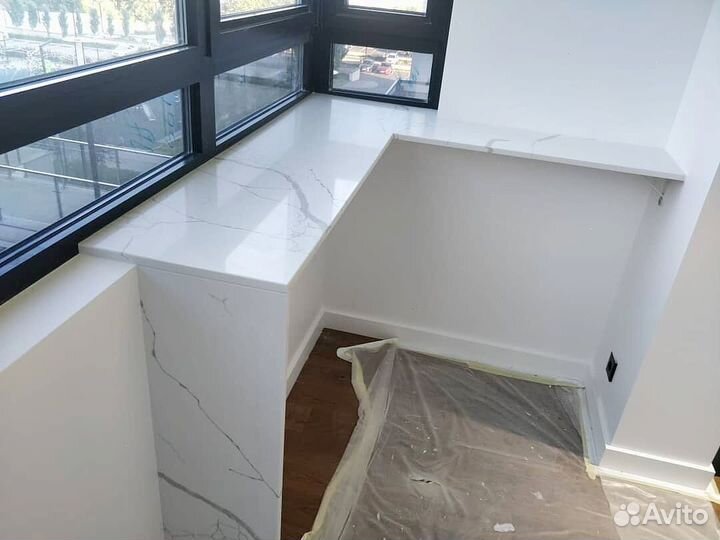 Подоконник из кварца под ключ