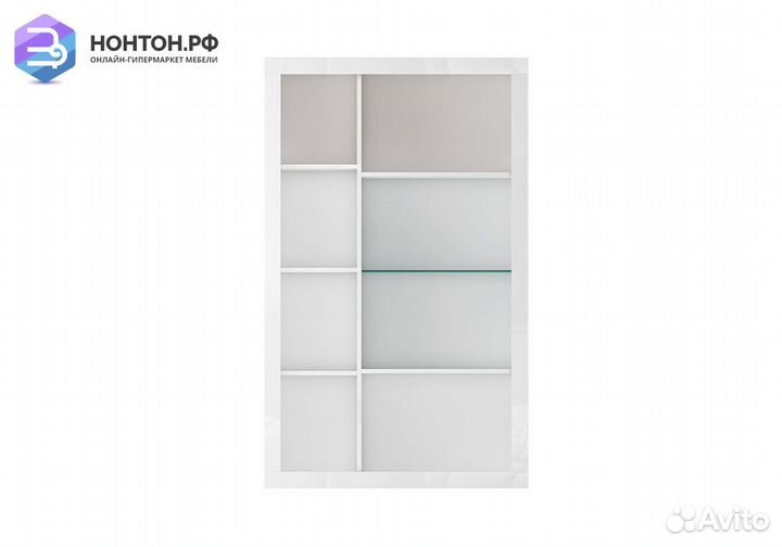 Шкаф-витрина Спайс белый