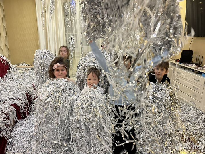 Серебряное шоу фольга