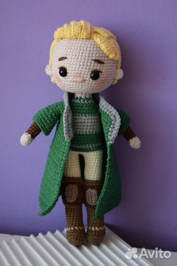 Драко Малфой вязаная игрушка из Гарри Поттера