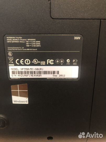 Ноутбук samsung np300v5c