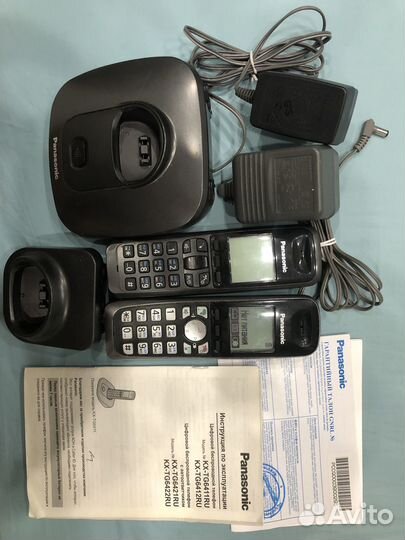 Радиотелефон Panasonic kx-tg6411ru с двумя трубкам