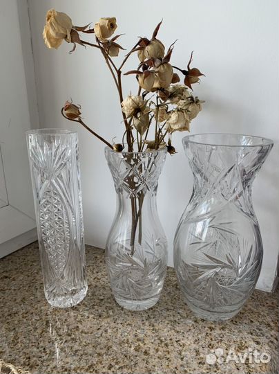 Хрустальная ваза
