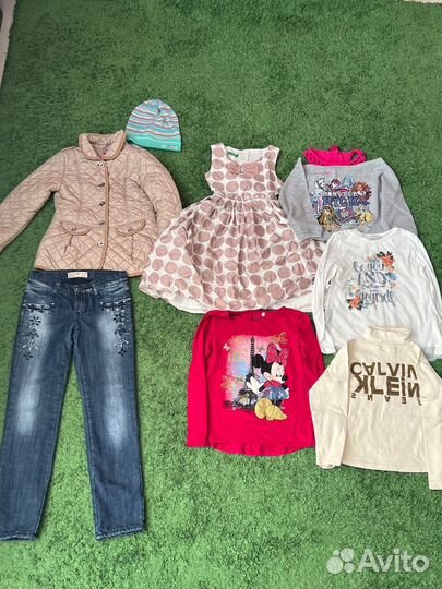 Вещи пакетом для девочки 134-140