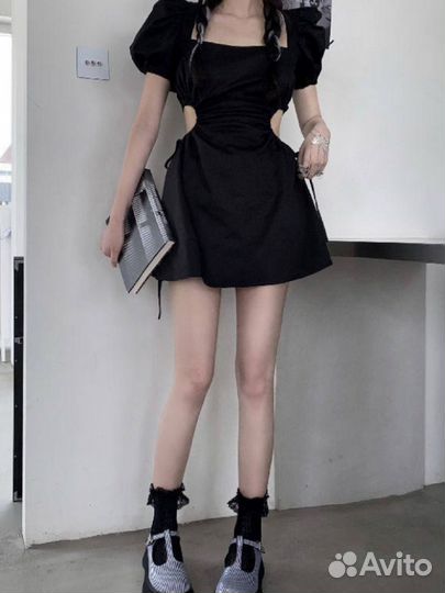 Платье легкое; корейский стиль; летнее платье