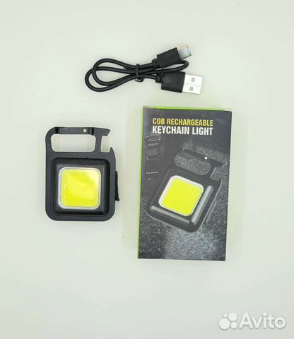 Фонарь с карабином аккумуляторный металл