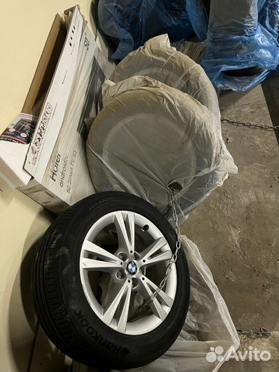 Колеса в сборе BMW R17 диски и резина лето Hankok