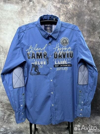 Рубашка Camp David Blue оригинал