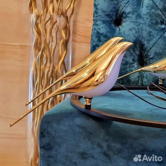 Люстра с поворотными плафонами Nomi 3, 6, 9 птичек