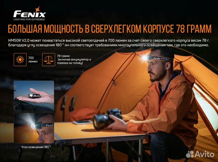 Налобный фонарь Fenix HM50R V2.0