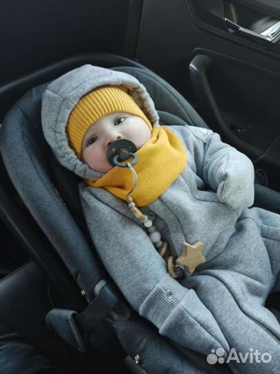 Шапочка 40-44 и снуд на осень